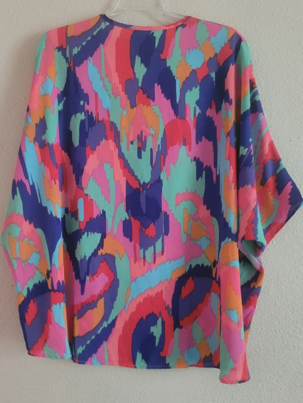 Adrienne Multicolor V-Neck Short Sleeve Tunic